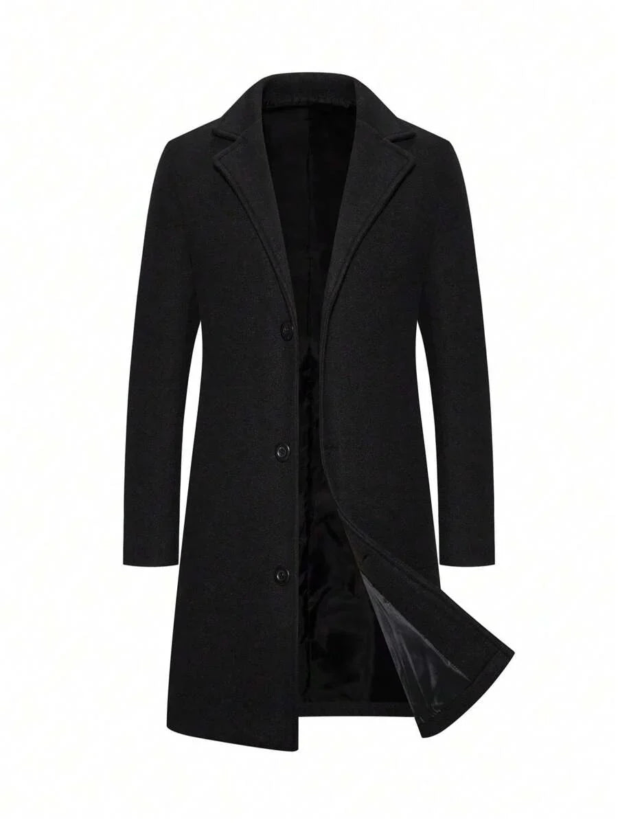 Mens Wool Overcoat Classic Fit - BritishMode