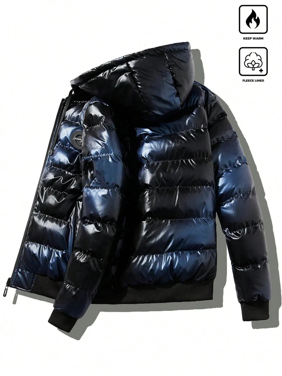 Womens Padded Coat with Hooded Design - BritishMode