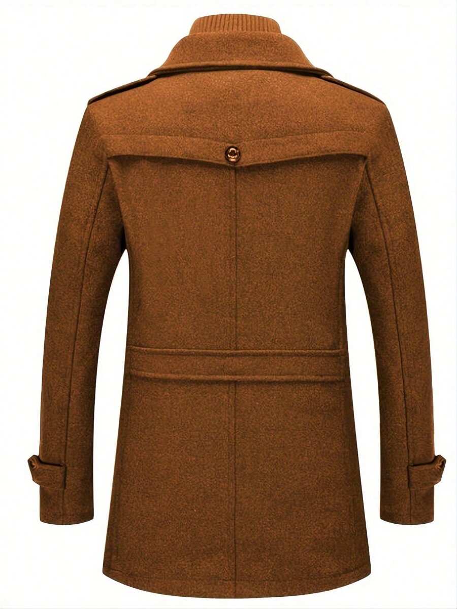 Mens Slim Wool Business Coat