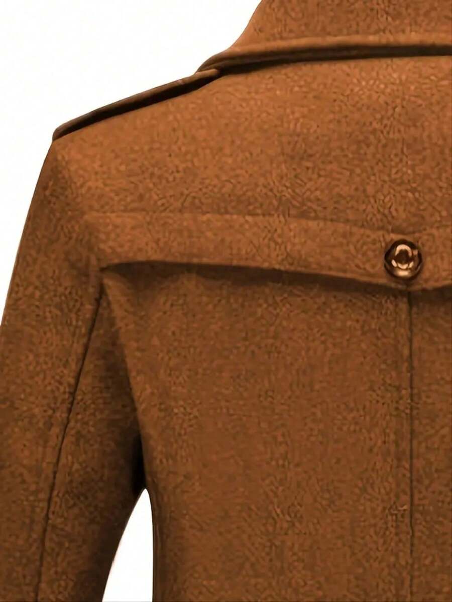 Mens Slim Wool Business Coat
