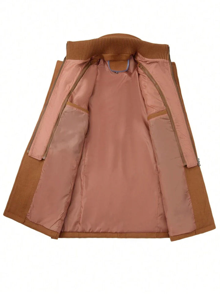 Mens Slim Wool Business Coat