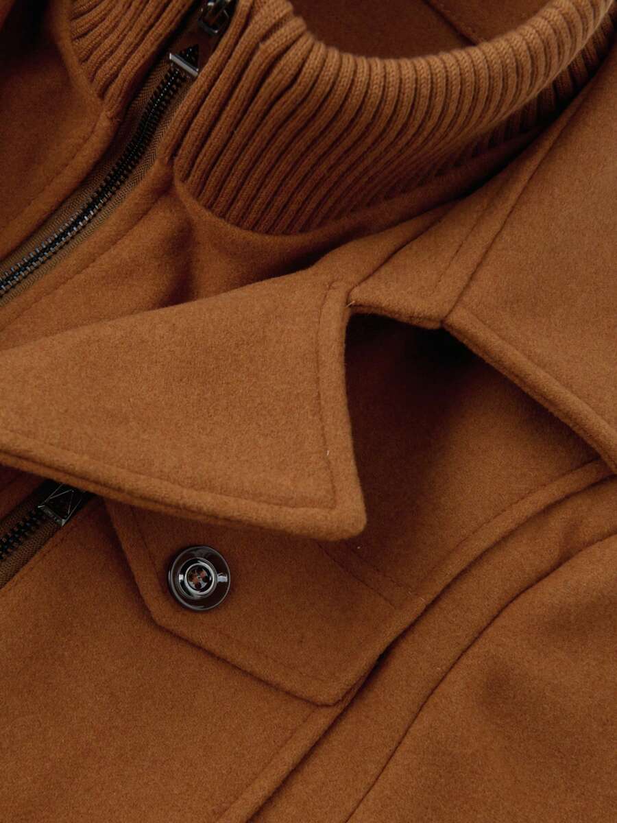 Mens Slim Wool Business Coat