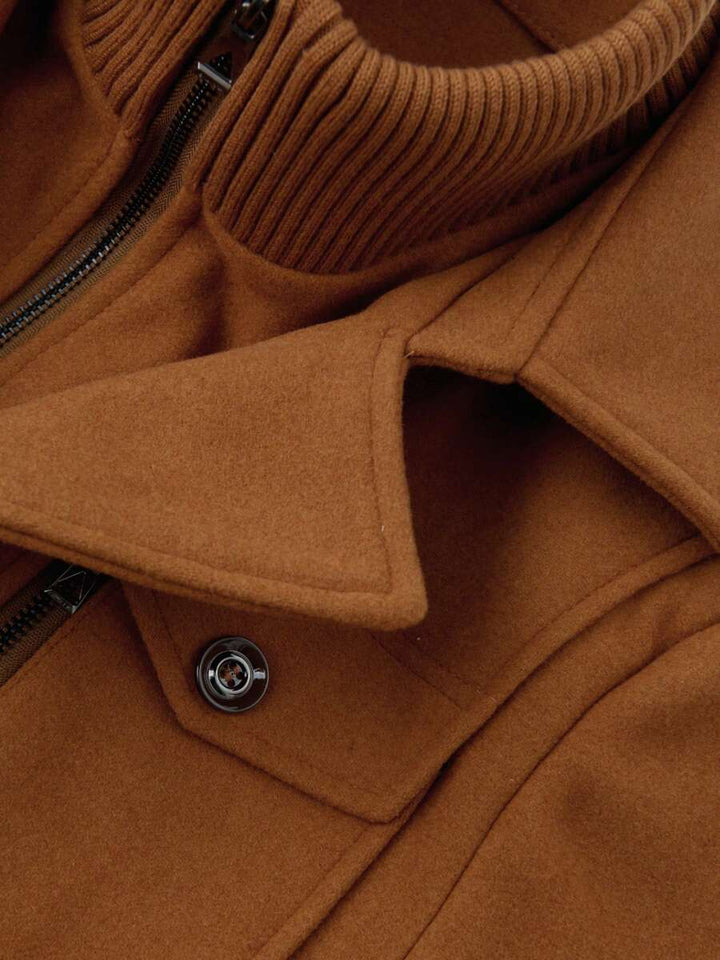 Mens Slim Wool Business Coat