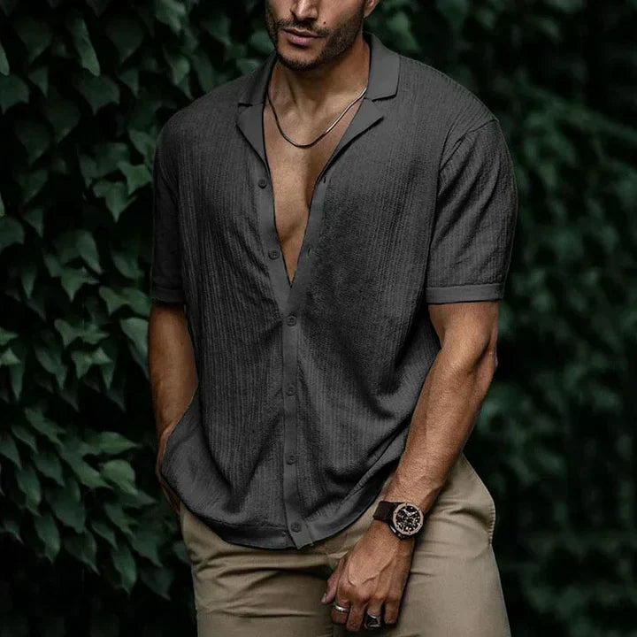 Mens Linen Shirt Comfortable Relaxed Fit