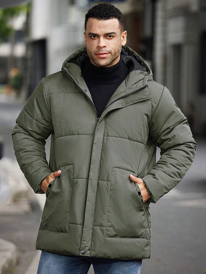 Unisex Padded Jacket with Hooded Design