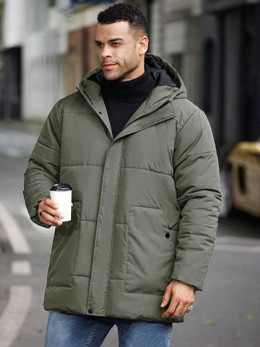 Unisex Padded Jacket with Hooded Design