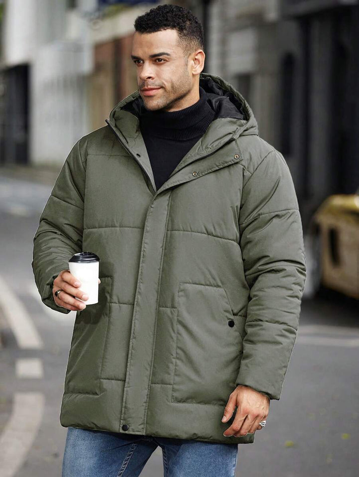Unisex Padded Jacket with Hooded Design
