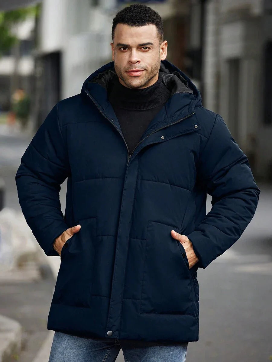 Unisex Padded Jacket with Hooded Design