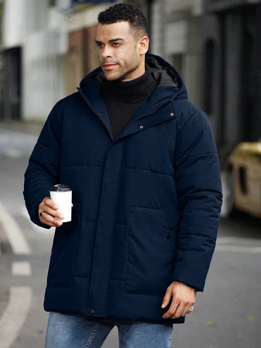 Unisex Padded Jacket with Hooded Design