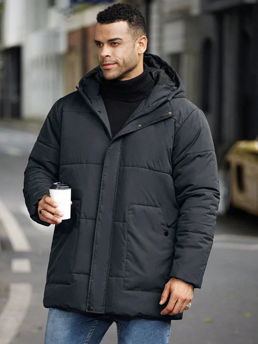 Unisex Padded Jacket with Hooded Design