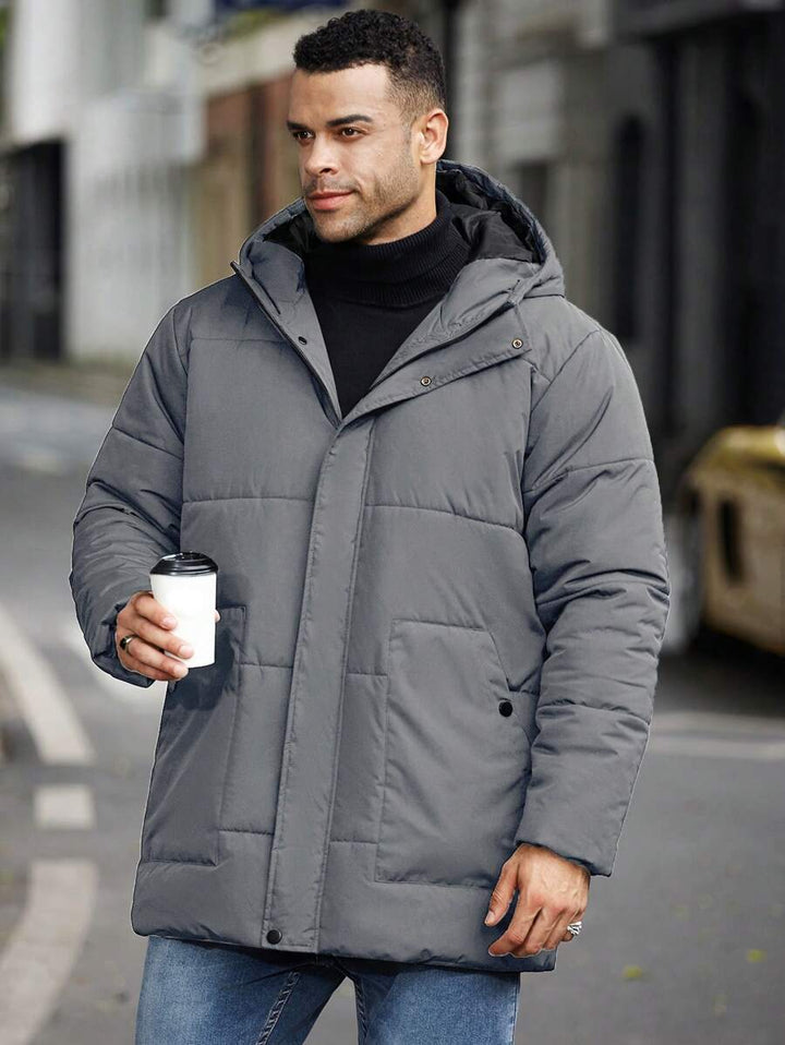 Unisex Padded Jacket with Hooded Design