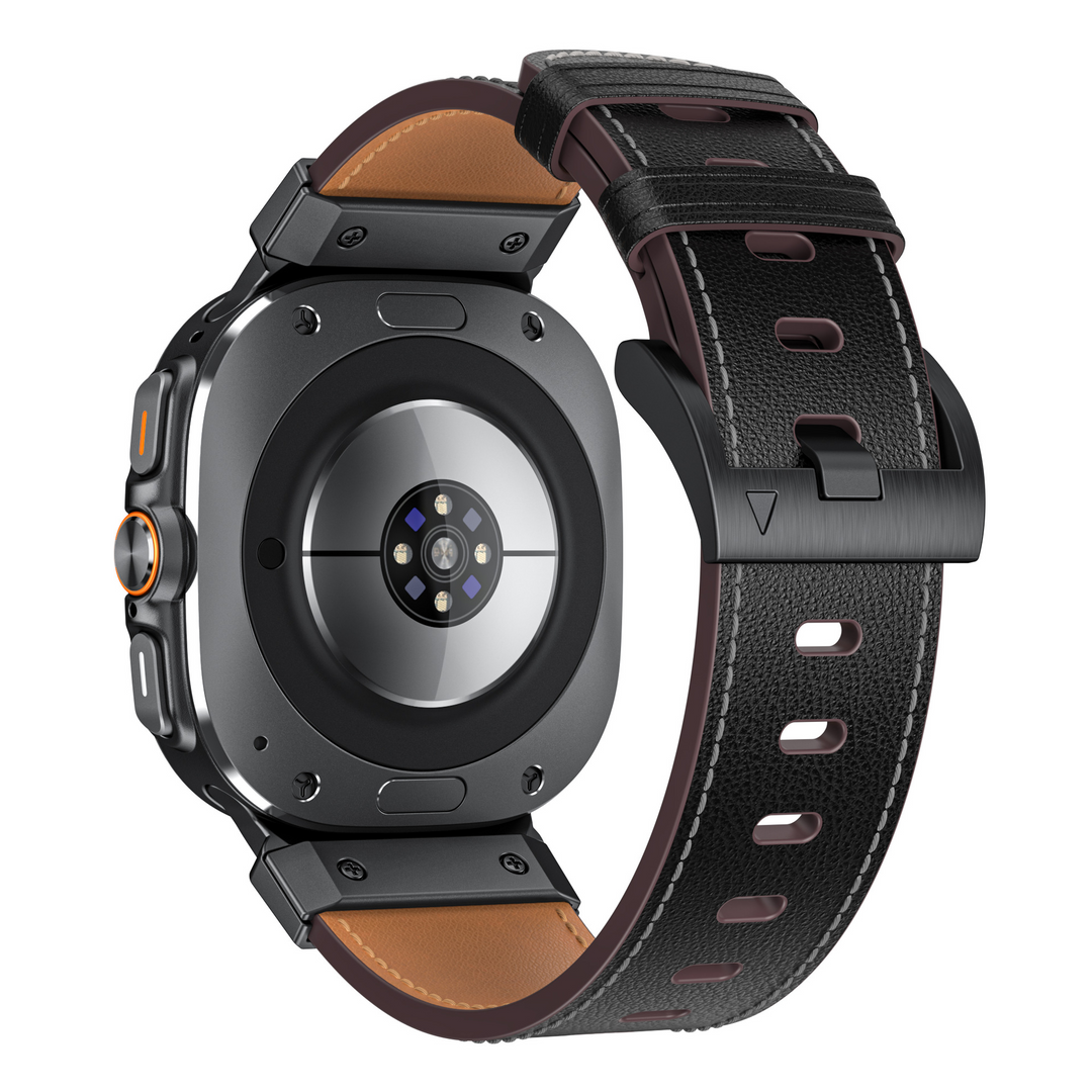 Mens Leather Watch Band Rugged Style - BritishMode