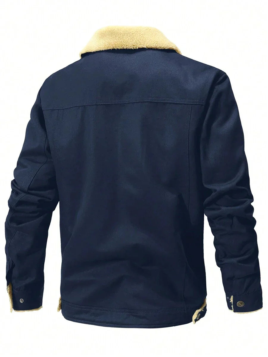 Unisex Thermal Bomber Coat Insulated Warm Fit