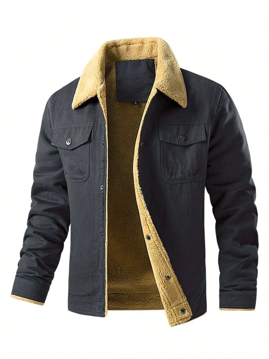 Unisex Thermal Bomber Coat Insulated Warm Fit