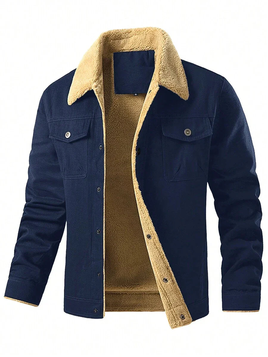 Unisex Thermal Bomber Coat Insulated Warm Fit