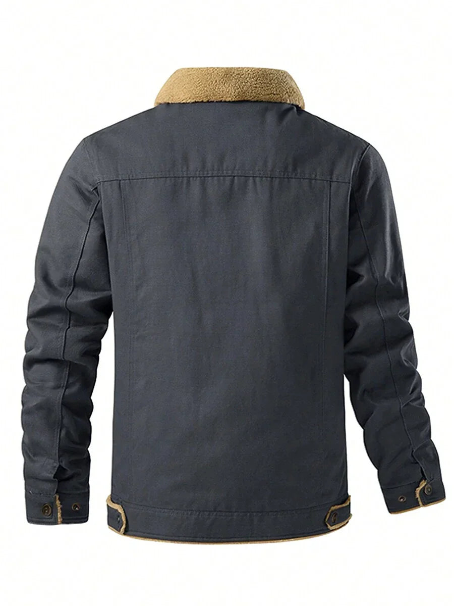 Unisex Thermal Bomber Coat Insulated Warm Fit