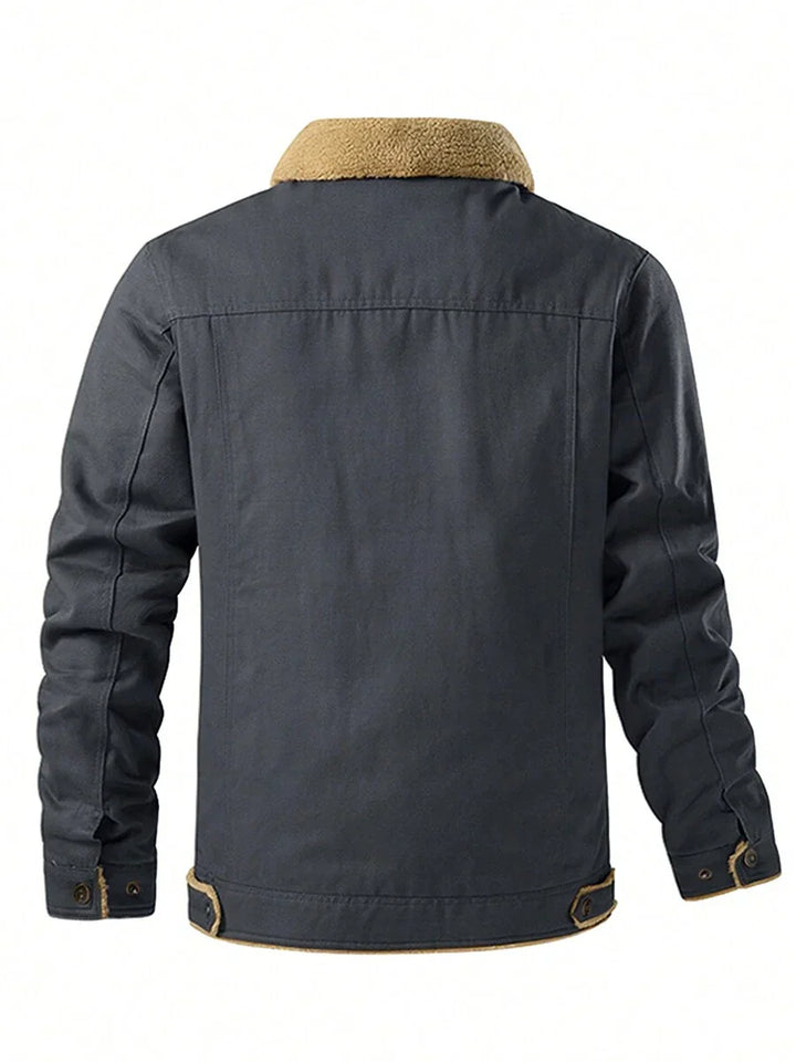 Unisex Thermal Bomber Coat Insulated Warm Fit