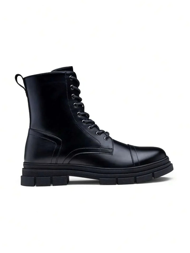 Unisex Combat Orthopedic Boots High Top Side Zip