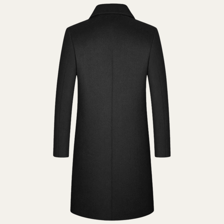 Mens Longline Wool Winter Jacket Classic Fit
