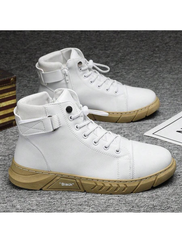 Unisex Orthopedic High-Top Leather Boots Side Zip