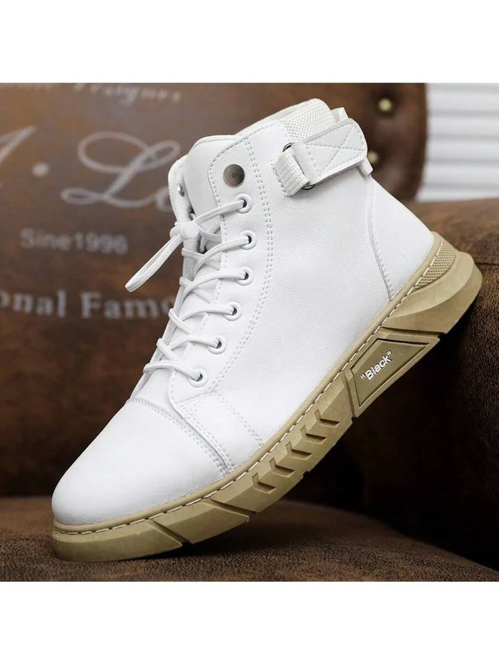 Unisex Orthopedic High-Top Leather Boots Side Zip