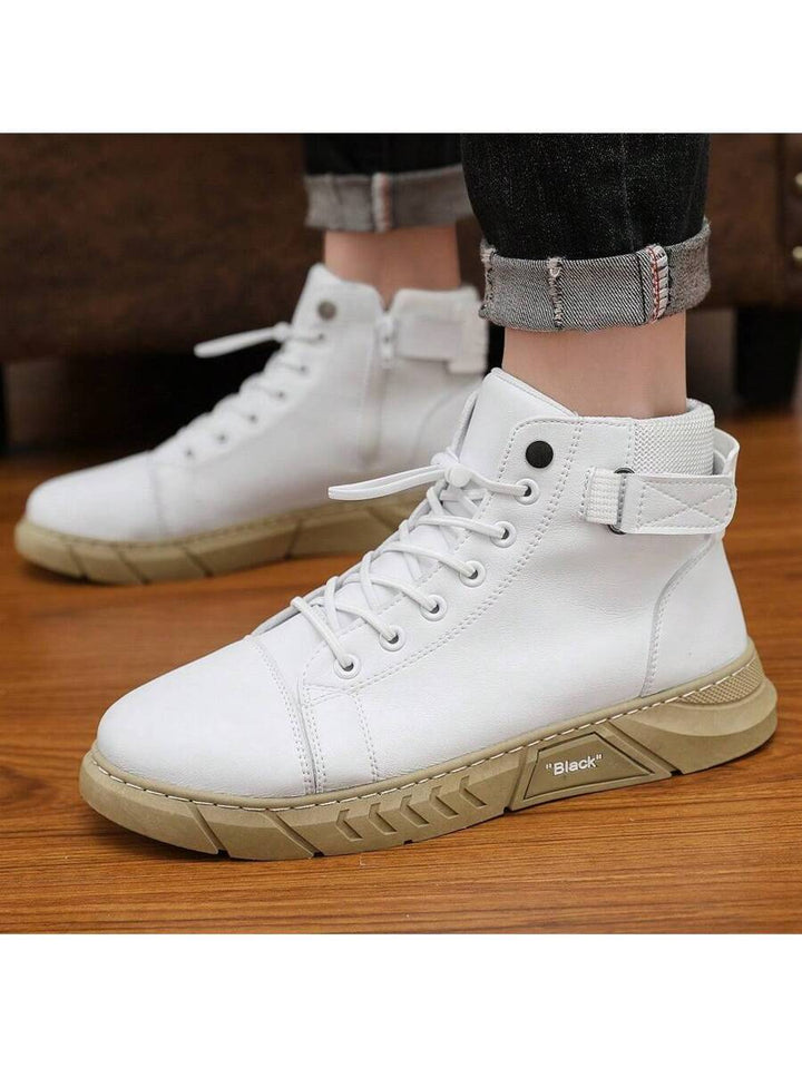 Unisex Orthopedic High-Top Leather Boots Side Zip