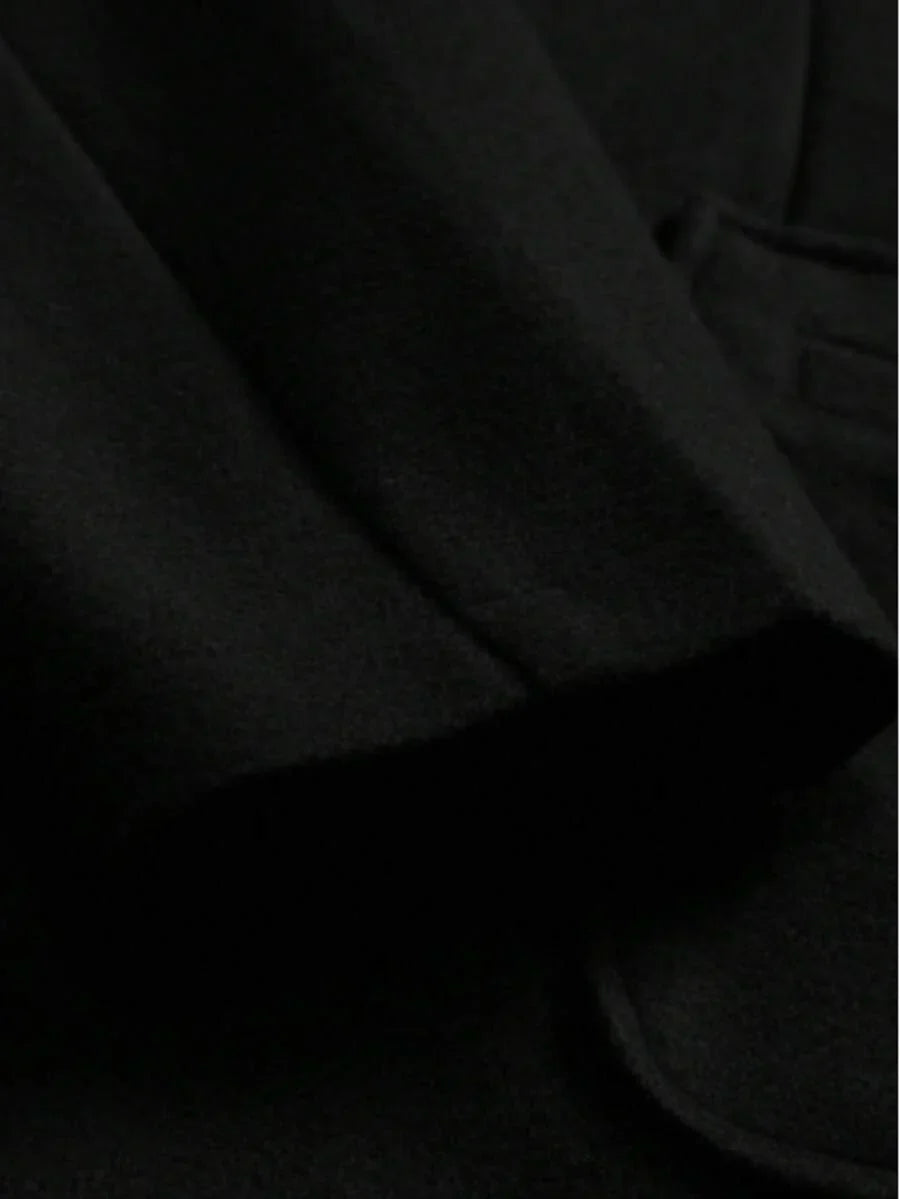 Mens Wool Overcoat Double-Breasted Fit