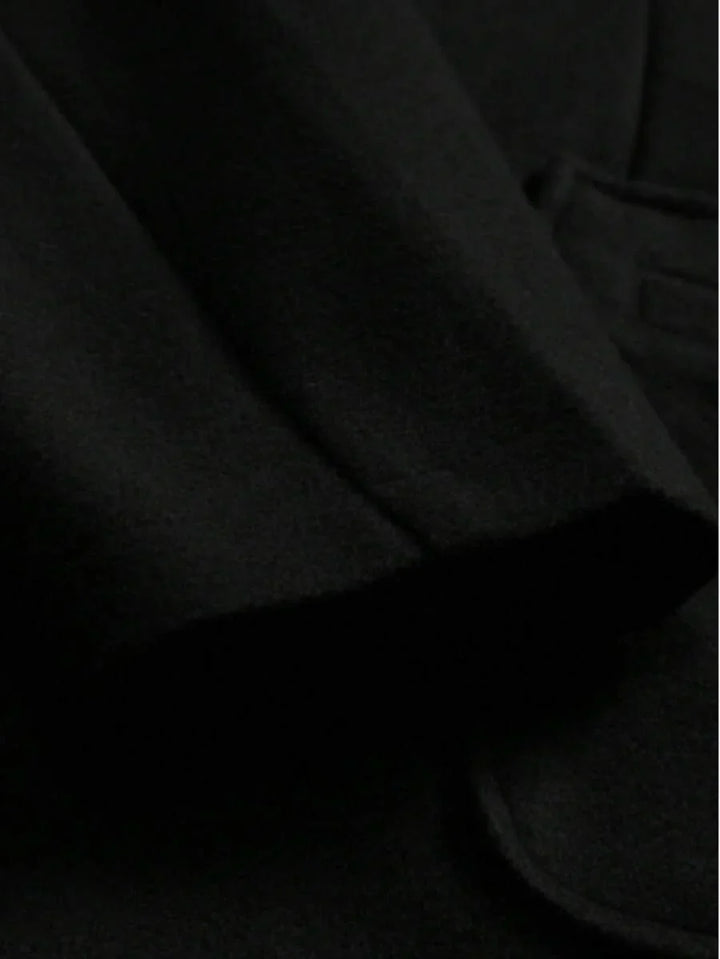 Mens Wool Overcoat Double-Breasted Fit