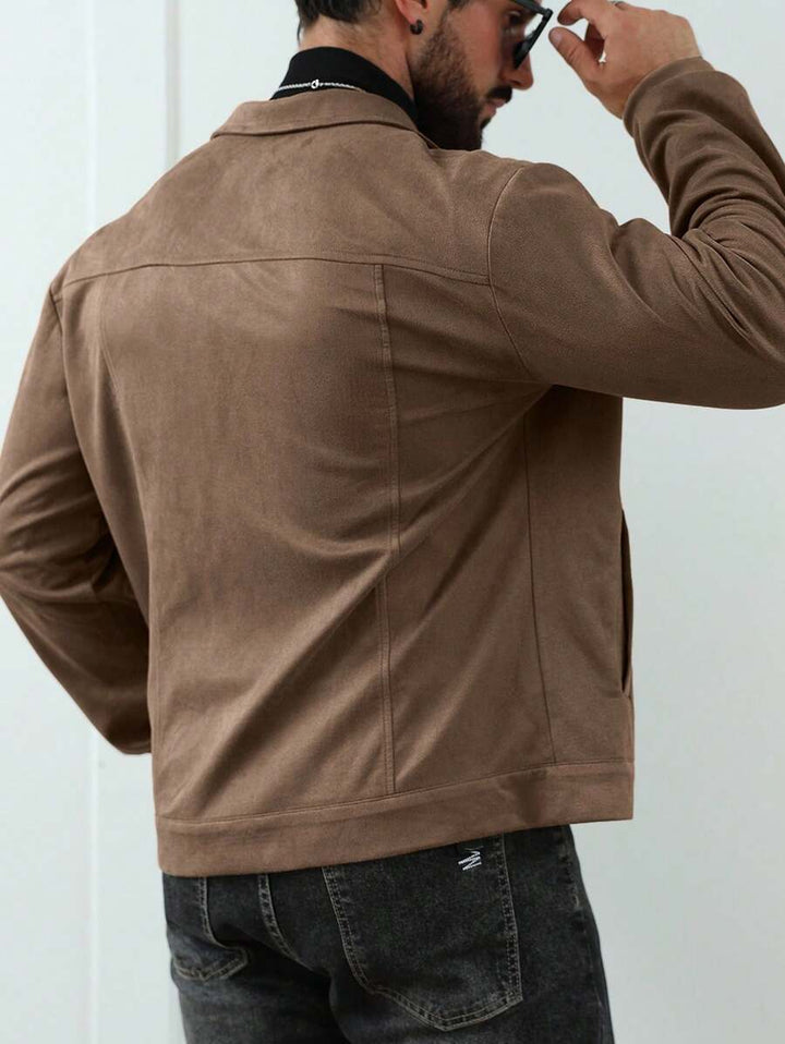 Unisex Casual Fleece Jacket Relaxed Fit