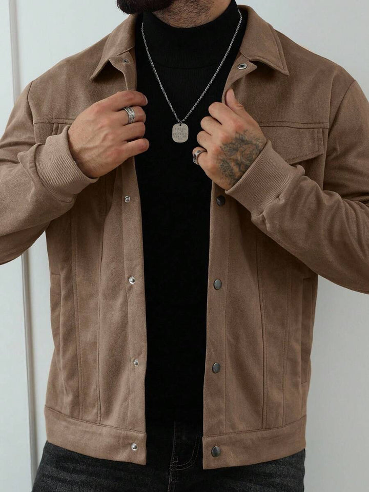 Unisex Casual Fleece Jacket Relaxed Fit