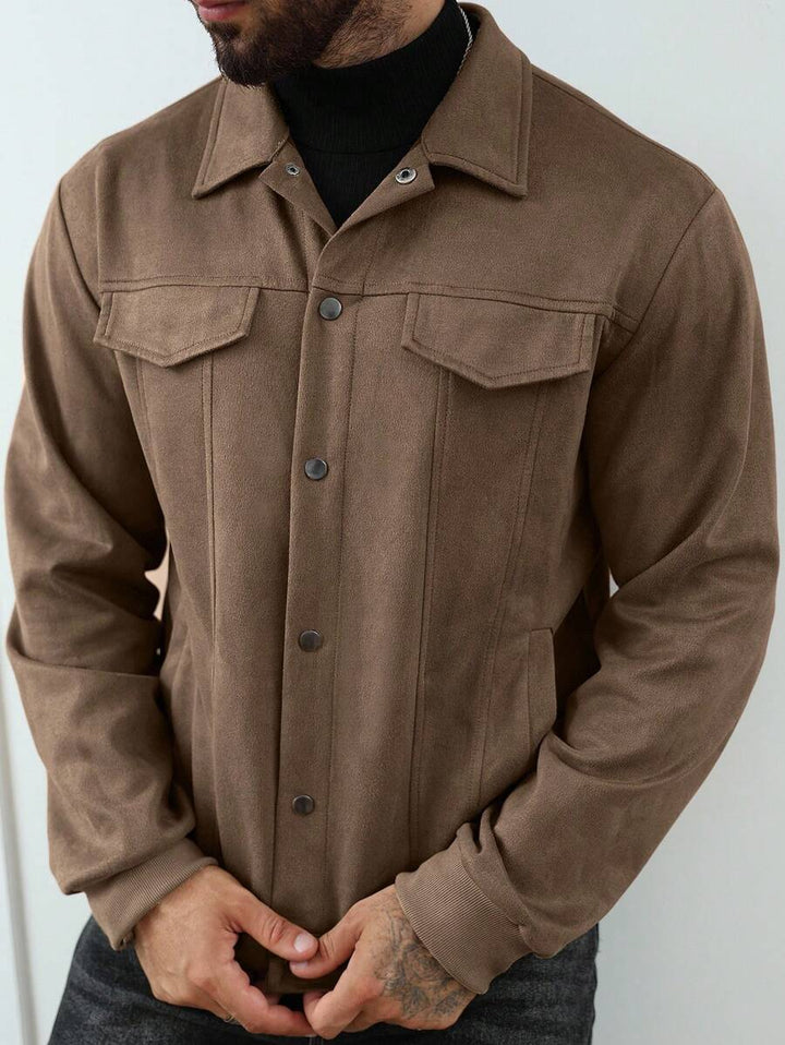 Unisex Casual Fleece Jacket Relaxed Fit
