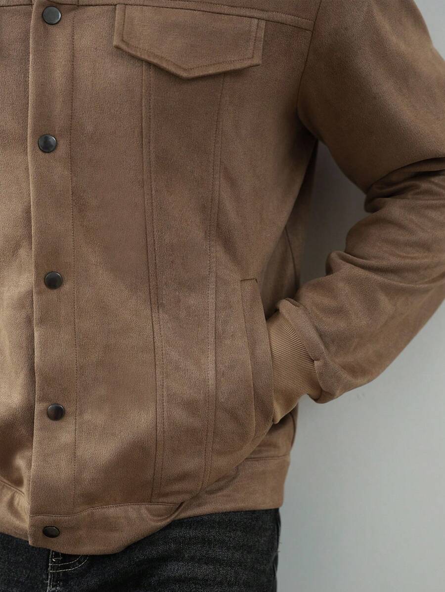Unisex Casual Fleece Jacket Relaxed Fit