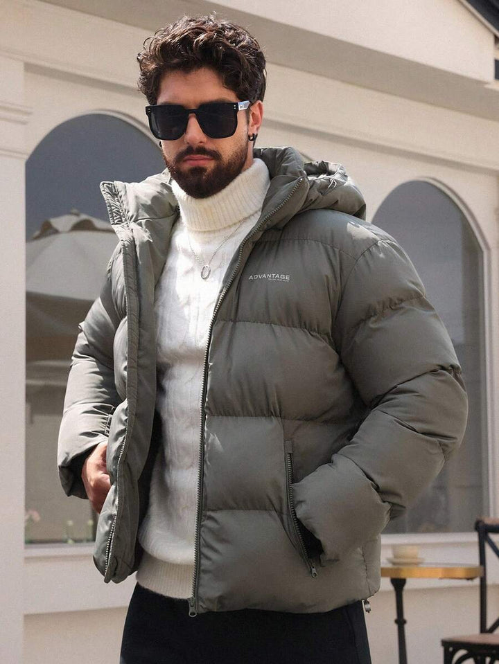 Unisex Padded Jacket with Hooded Design