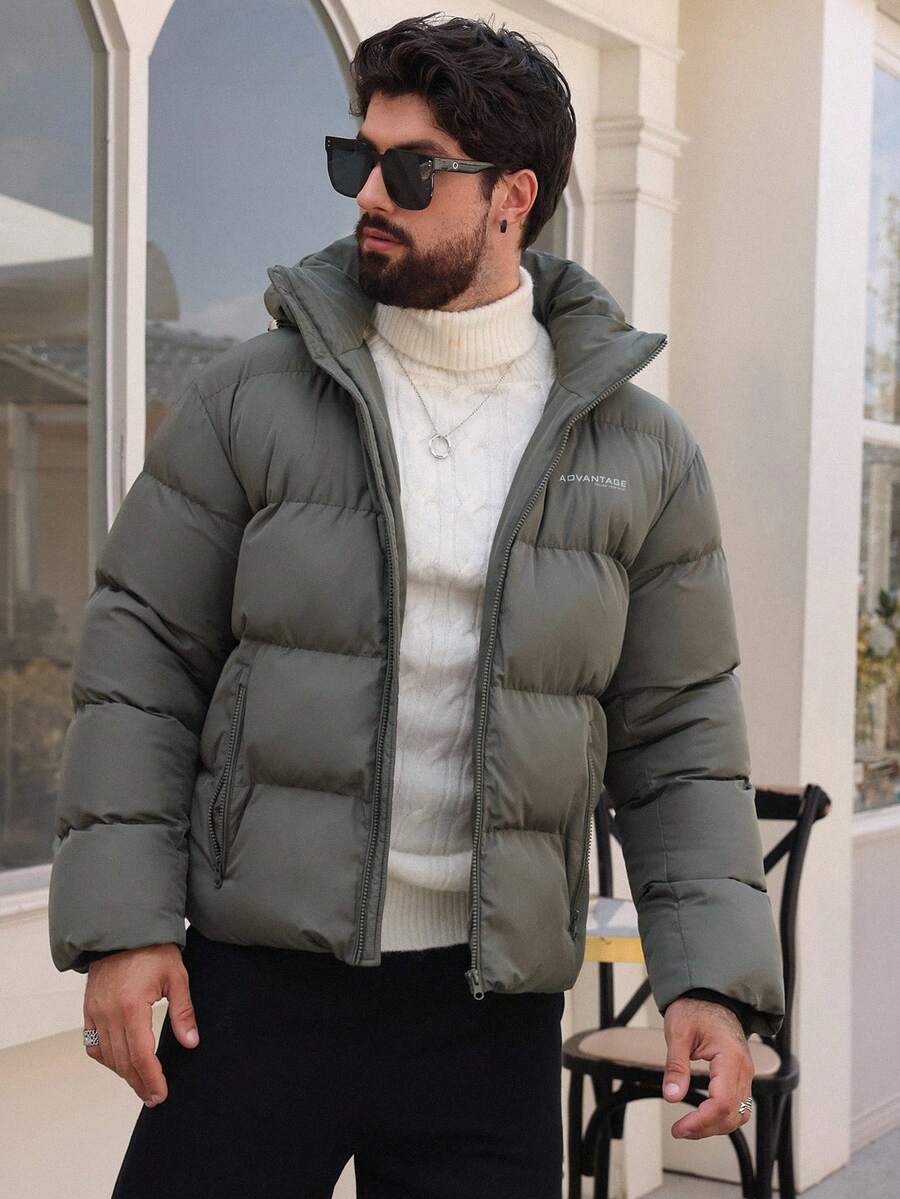 Unisex Padded Jacket with Hooded Design