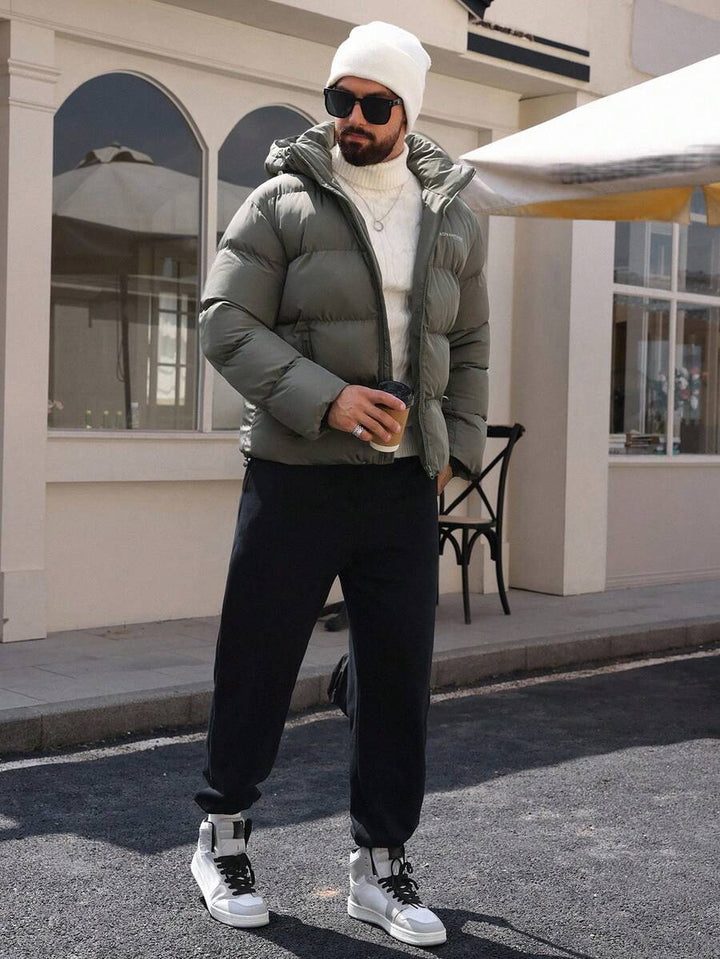 Unisex Padded Jacket with Hooded Design