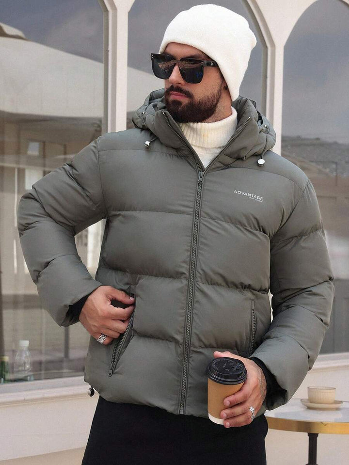 Unisex Padded Jacket with Hooded Design