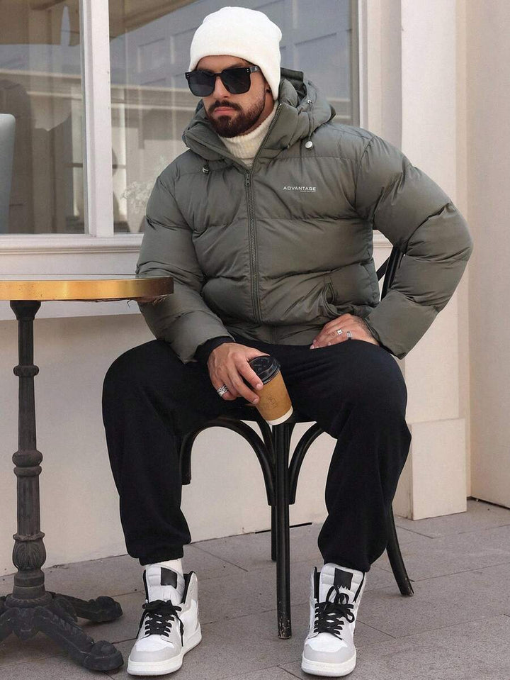 Unisex Padded Jacket with Hooded Design