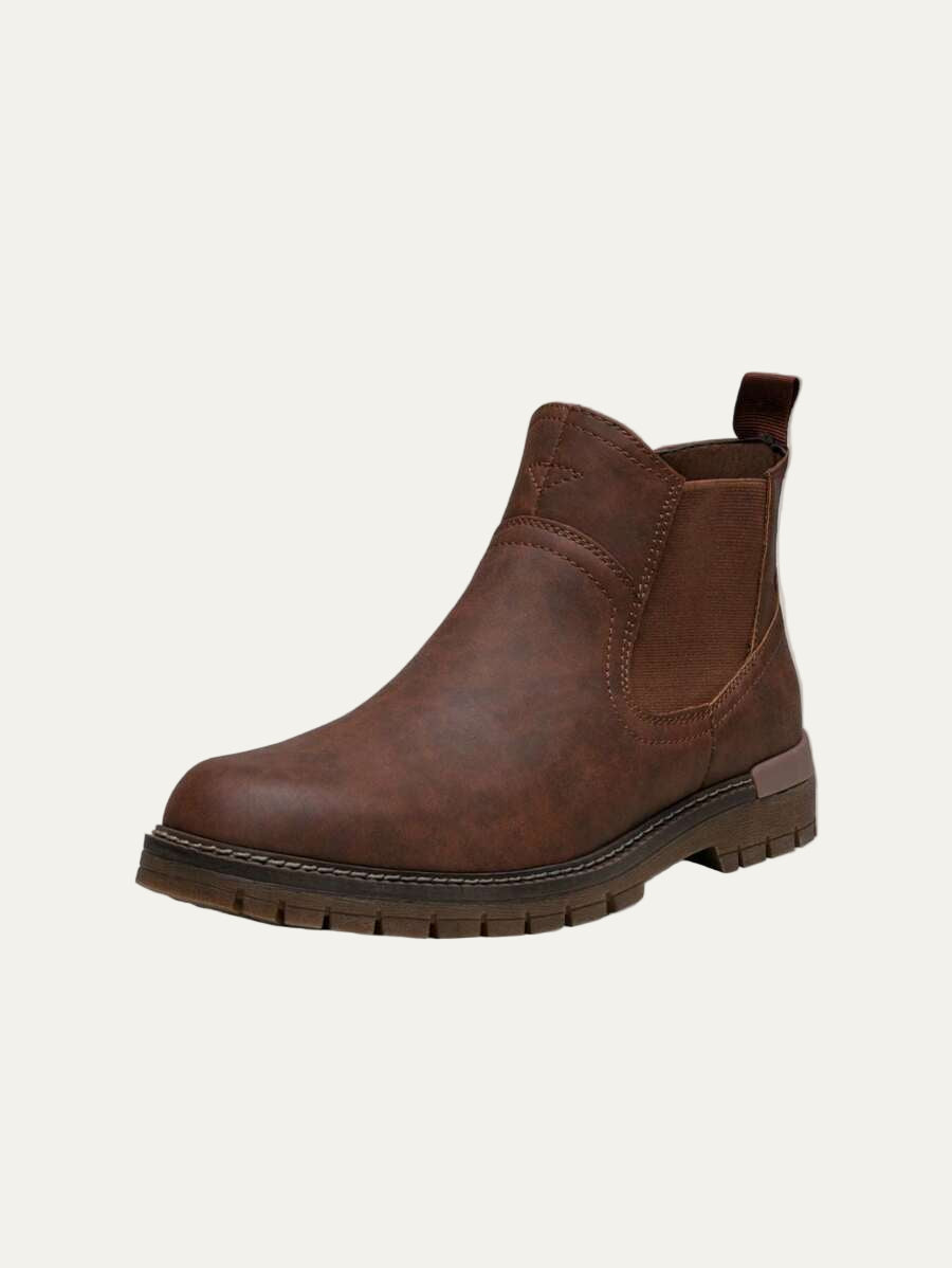 Mens Chelsea Boots Polished Leather Classic Style