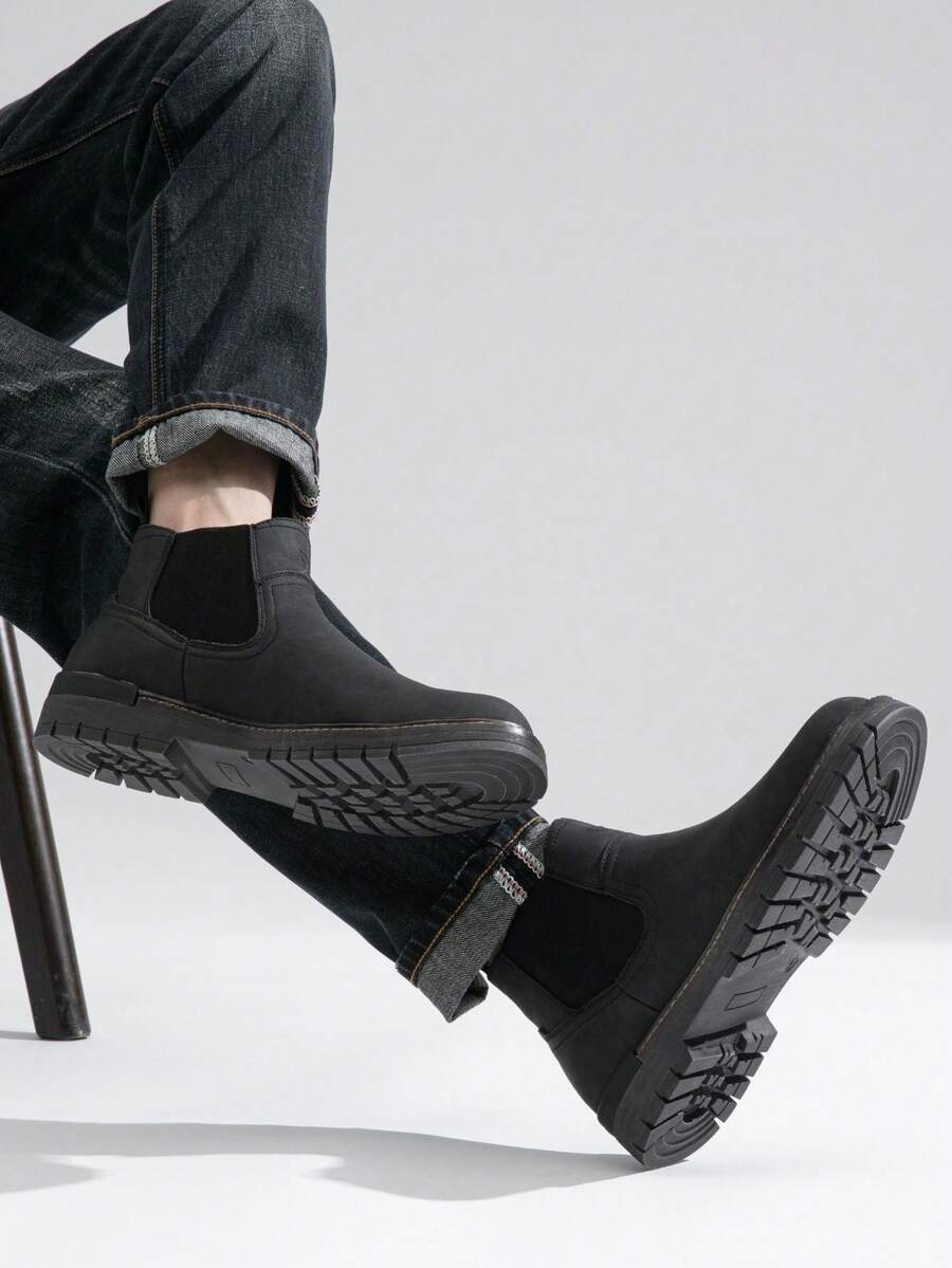 Mens Chelsea Boots Polished Leather Classic Style