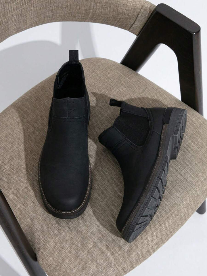 Mens Chelsea Boots Polished Leather Classic Style