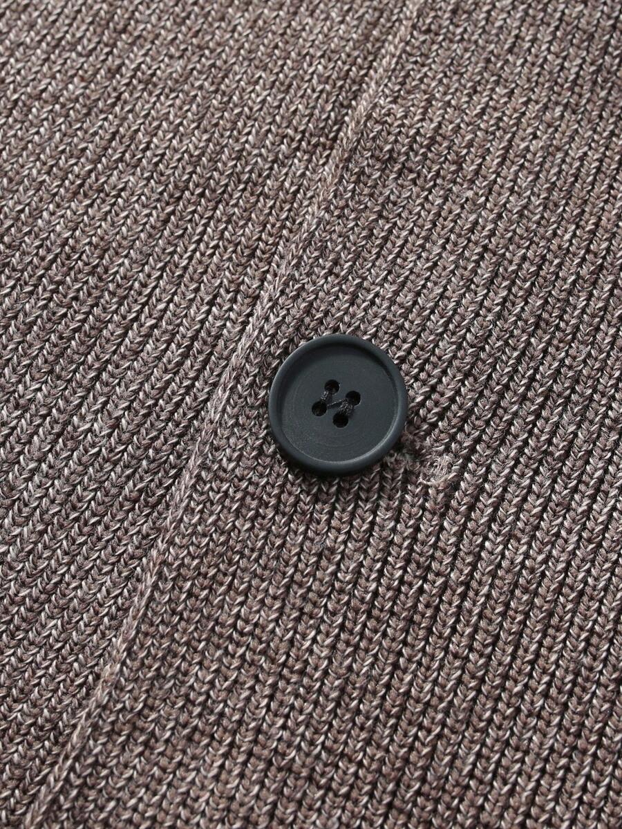 Mens Cardigan Casual Fit Knit
