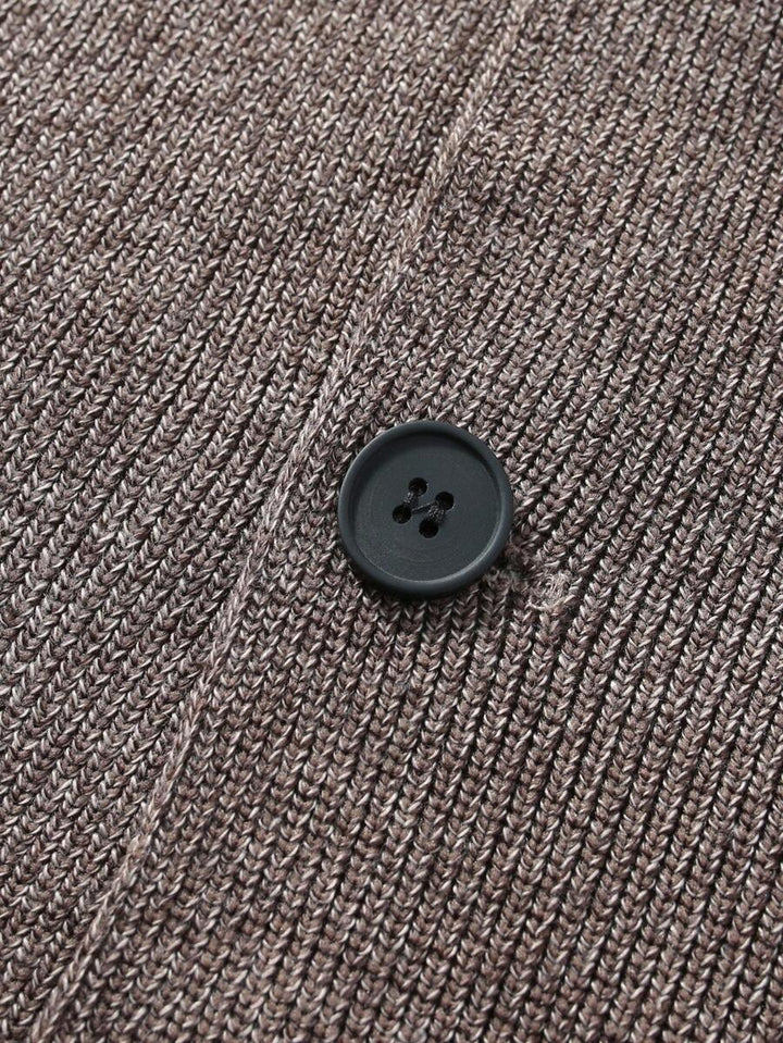 Mens Cardigan Casual Fit Knit
