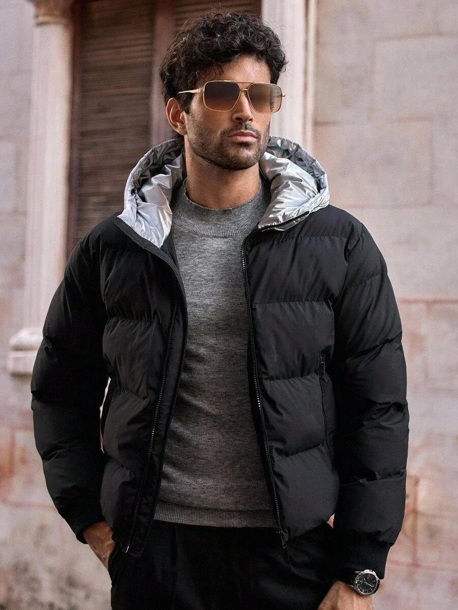Mens Waterproof Insulated Puffer Coat Lightweight Hooded - BritishMode