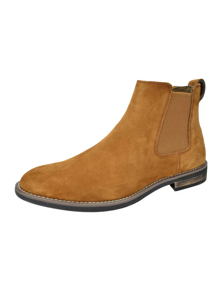 Unisex Chelsea Boots Suede Slip-On