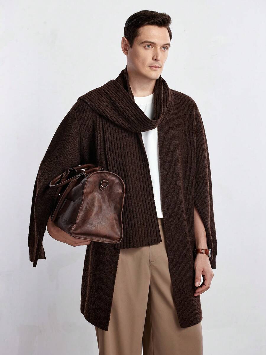 Womens Casual Wool Knit Cardigan Relaxed Fit - BritishMode