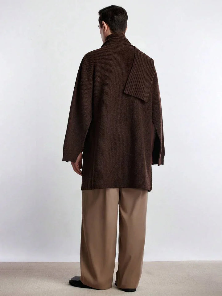 Womens Casual Wool Knit Cardigan Relaxed Fit