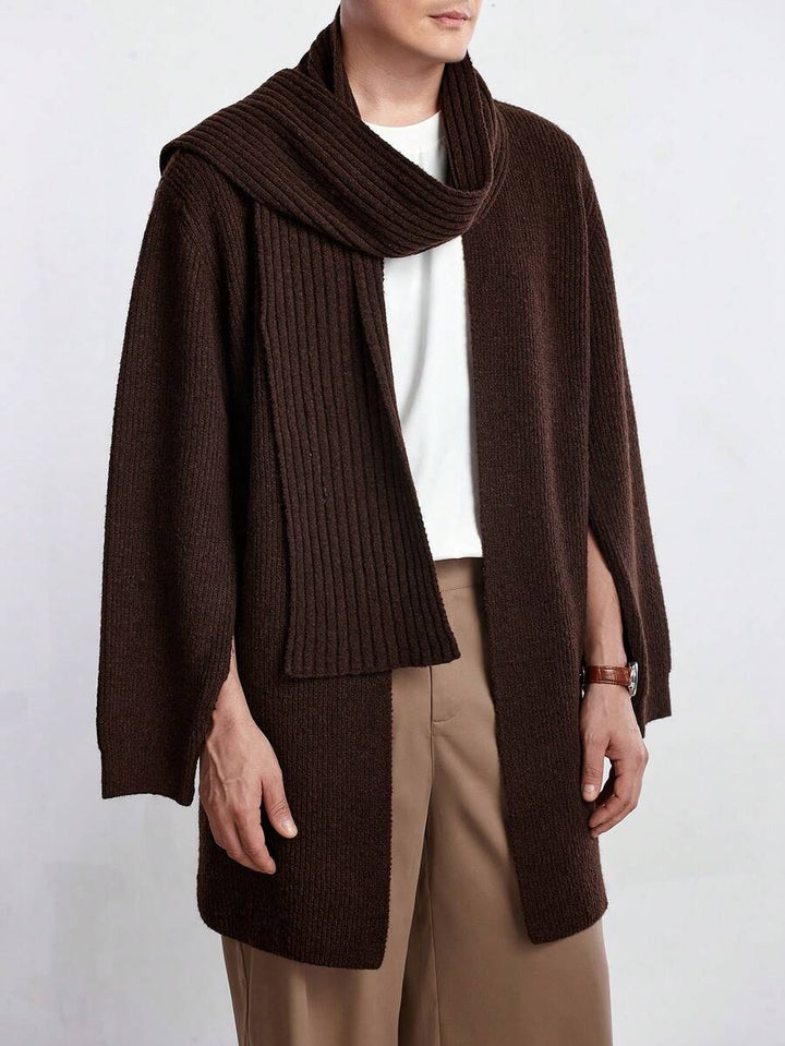 Womens Casual Wool Knit Cardigan Relaxed Fit