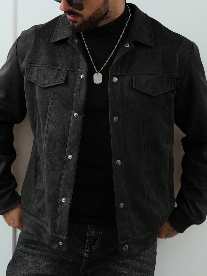 Unisex Casual Fleece Jacket Relaxed Fit