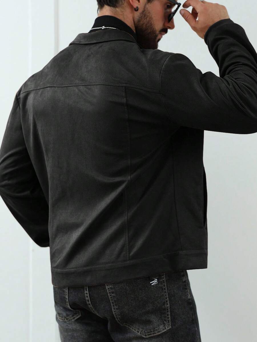 Unisex Casual Fleece Jacket Relaxed Fit