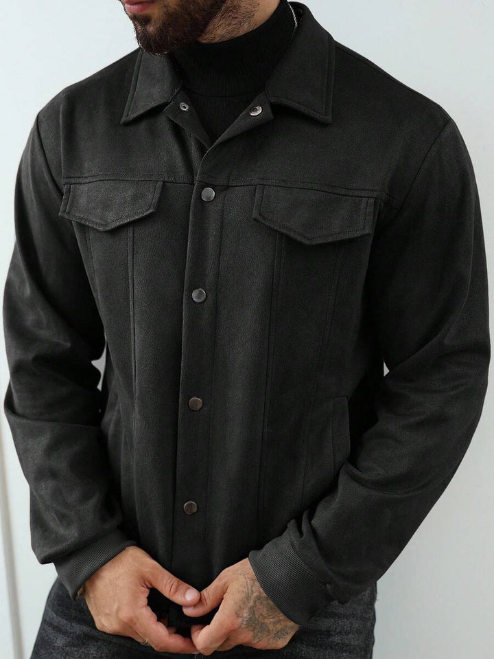 Unisex Casual Fleece Jacket Relaxed Fit